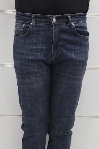 Denim Cartel Dmctekstil Erkek 963 Lacivert Yüksek Bel Rahat Kesim Boru Paça Jean Pantolon