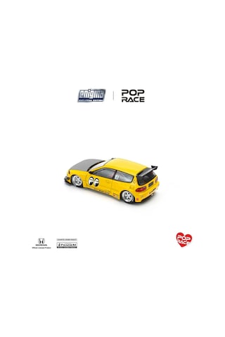 Pop Race 1/64 - Pandem Civic Eg6 Mooneyes - Pre010 Blister Paket