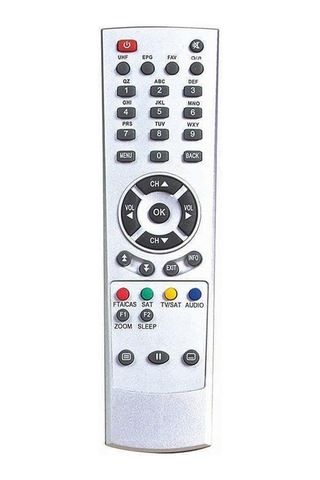 Uydu Alıcılı Led Televizyon Kumandası Kırmızı Logolu Model