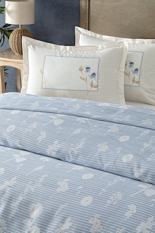 Puffy Bella Tek Kişilik Pike Takımı - Mavi