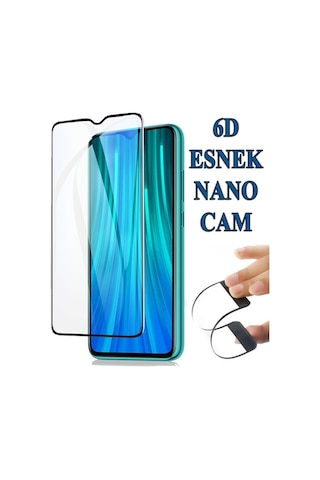 Redmi Note 8 Pro 6D Nano Kırılmaz Cam Ekran Koruyucu Plastik Ve C (400749225)
