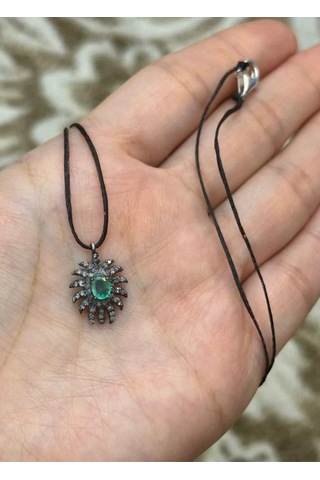 Allahverdi Türkmen Zümrüt Elmas Kolye 094