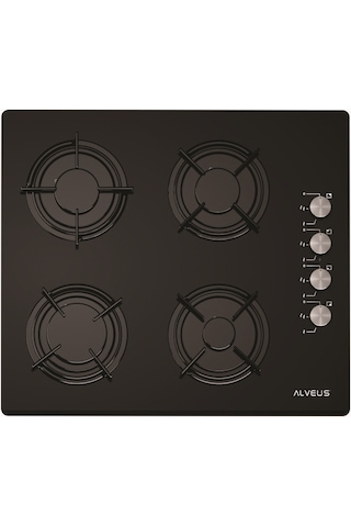 Alveus Petunya ALV MFA 614 - ALV GLS 640 - ALV IBER Siyah Ankastre Set