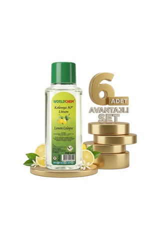 Worldchem Limon Kolonyası 6x250 Ml