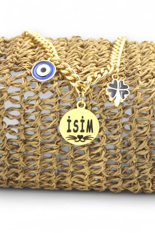 Kedi Tasması Isimli Kedi Tasması Zincirli Tasma Paslanmaz Çelik 2