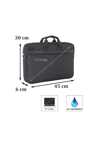 Case Club 17,3 inç Laptop Evrak Çantası Darbe Emici Koruma