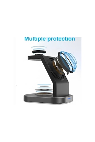 Budi WL4200 Wireless Charger 3-in-1 15w Kablosuz Şarj Ünitesi