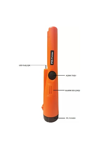 Gp-Pointer IP68 El Tipi Su Geçirmez Altın Gümüş Metal Dedektörü Hazine Av + Pil