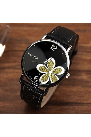 Sones Curren Casual Çelik Kayışlı Kadın Takvimli Saat Altın Siyah