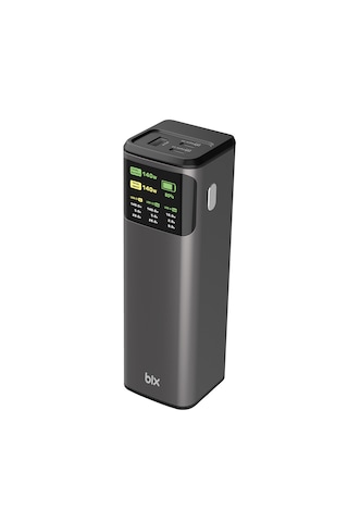 Bix Pb200w 24000mah 140w Usb-c Pd & Usb-a Çıkışlı Powerbank Gri Gri