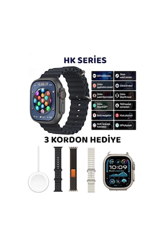 Watch 8 Ultra Akıllı Saat Hk 8 Ultra Amoled Ekran 2.02hd Nfc Gps Yeni Amiral Gemisi 49mm