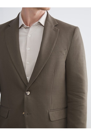 Lcw Busıness Haki Dar Kalıp Erkek Blazer Ceket