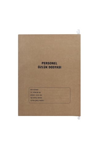 Personel Özlük Dosyası 8 Sayfalı Askılı Demir Çubuklu 25Li Koli