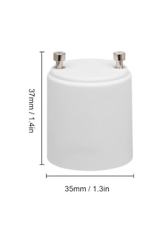 Hombey 4 Adet Beyaz Pbt Yangın Engelleme Gu24'den E26/e27'ye Ampul Bağlayıcı Dönüştürücü