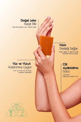 Kojik Asitli Yüz Sabunu Cilt Tonu Eşitleyici Leke Karşıtı Ve Parlatıcı Sabun 100 Gr