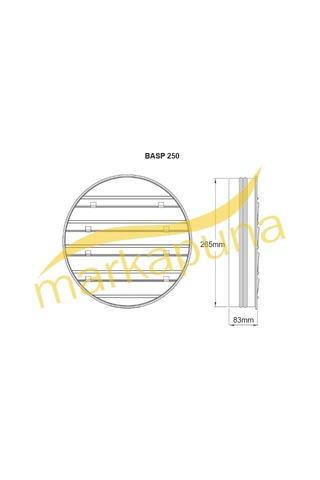 Bvn Bahçıvan Basp 250 Rüzgarla Açılan 25 Cm Panjur - 529737293