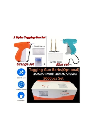 Willowhaven Tilwerich 2si1 Etiket Tabancası Seti 75mm 5000ad Barb Glü İğneli Ofis Ev Okul El İşi