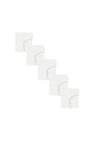 5 Adet 50 X 90 + 10 Cm Anne Yanı Lastikli Penye Kumaş Bebek Çarşafı