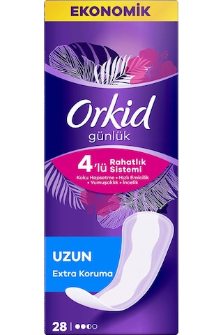 Orkid Uzun Günlük Ped 28'li