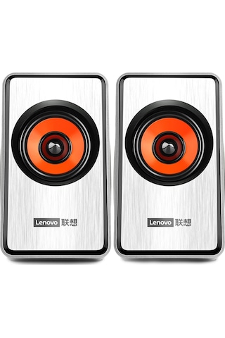 Geeksen Lenovo M550 Kablolu Hoparlör - 2.0 Ses Sistemi, 4d Stereo Ses, Usb+3.5mm Bağlantı, Çift Hoparlör, 52mm Sürücü, Multi-cihaz Uyumluluğu Siyah