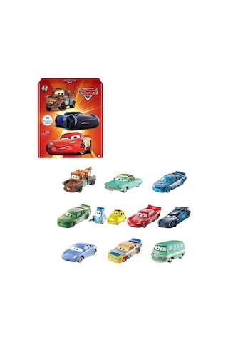 Mattel Disney Pixar Cars 10'lu Metal Araç Paketi, Hbw15