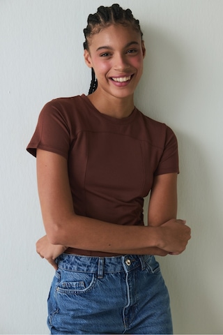 Penti Kapuçino Bisiklet Yaka Slim Fit Modal Baby Tee Tişört