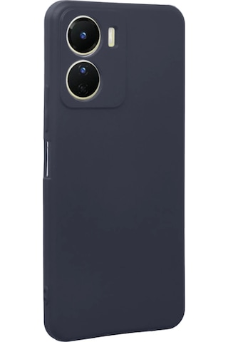 Gld-spt- Newface Vivo Y16 Kılıf First Silikon - Lacivert