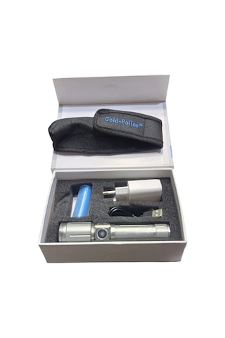 Gold Police Gp-215 Pro Şarjlı El Feneri Pm10 Led Mıklatıslı Çok Renkli