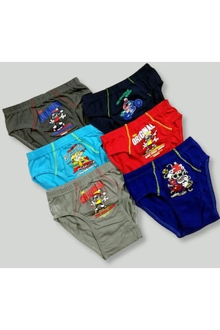 Tutku 0138 Erkek Çocuk Karışık Renkli Slip Külot 12 Adet 001