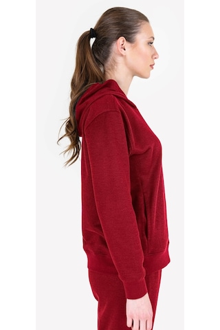 Lescon Kırmızı Kadın Kapüşonlu Sweatshirt 23n-2105
