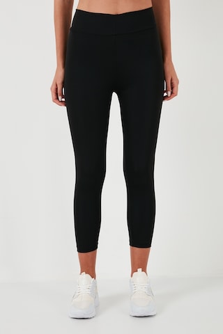 Lela Yüksek Bel Toparlayıcı Slim Fit Esnek Bayan Tayt 5865659 Siyah