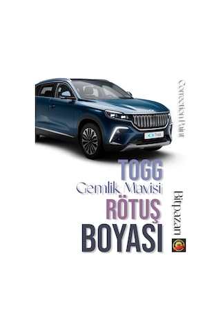 Togg Gemlik Mavisi Rötuş Boyası Ve Fırça Seti 25ml Çizik Ve Taş İzi