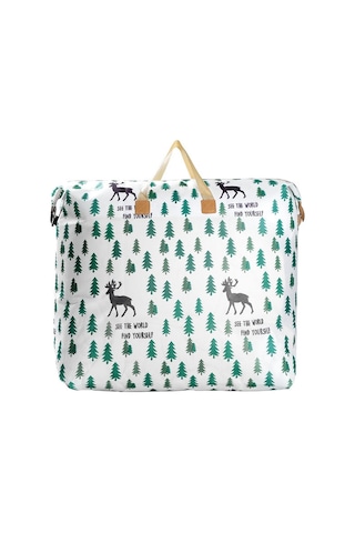 Sones Giysi Yorgan Saklama Çantası Büyük Kapasiteli Su Geçirmez Nem Geçirmez Taşınma Bagaj Çantası, Stil: 120l Ekstra Büyük Elk Diğer