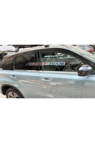 Suzuki Vitara 2016-2024 Cam Çıtası 4 Parça Krom Paslanmaz Çelik