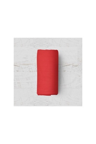 Mer-tim Pamuklu Ranforce Çift Kişilik Jumbo Boy Lastikli Çarşaf Takımı Kırmızı 200x200 Çok Renkli