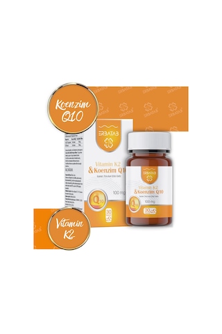 Erbatab Vitamin K2 Ve Koenzim Q10 30 Kapsül