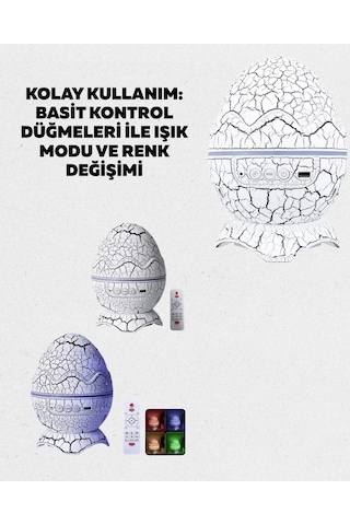 Northcity Uzaktan Kumandalı Usb Girişli Döner Projektör Lamba Yeni Nesil Bluetooth 5.0 Gece Lambası Ay