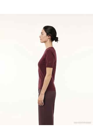 Yargıcı Regular Bisiklet Yaka Kısa Kol Kazak 26kktr2106x 016 Bordo