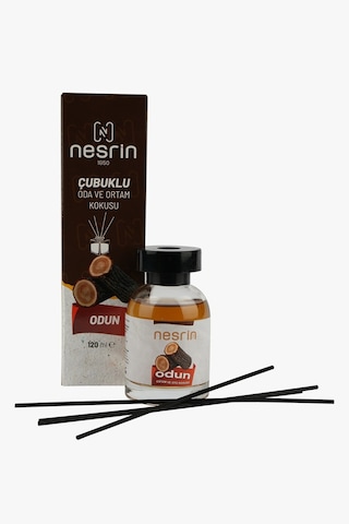 Nesrin 120 Ml Çubuklu Oda Kokusu Odun Bambu Koku, Kalıcı Ortam Kokusu Ve Dekoratif Cam Şişe - 8690352728213od