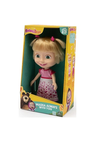 Giochi Preziosi Masha & Koca Ayı 23 Cm Doğumgünü Bebek Mha41000 Açık Pembe - Kolsuz Masha ve Koca Ayı