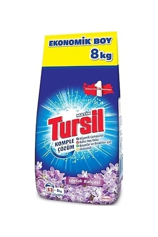 Tursil Matik Leylak Bahçesi Toz Çamaşır Deterjanı 53 Yıkama 3 x 8 KG
