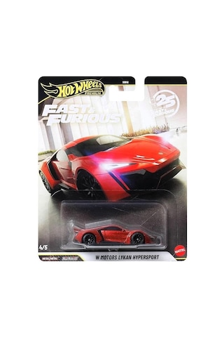 Hot Wheels Premium Series 25.yıl Özel Fast & Furious W Motors Lykan Hypersport Hnw46 - Jhw70-la10