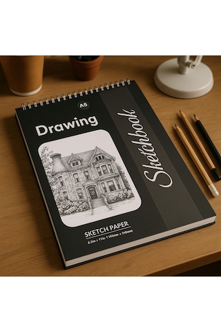 Çizim Defteri Sketch Book A/5, Eskiz Defteri 14.8 X 21