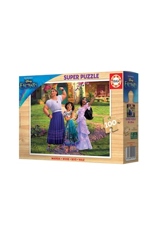 Educa 100 Parça Encanto Ahşap Çocuk Puzzle - 6-8 Yaş - Kız Çocuk 1 Adet