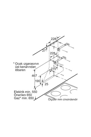 Siemens LC64WA621 Duvar Tipi 60 CM Davlumbaz
