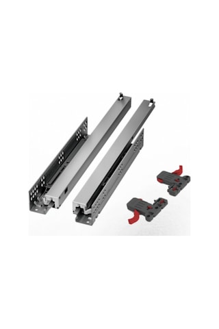 Smart Slide Frenli Bas-Aç Tam Açılım 500 Mm Mandallı Çekmece Rayı