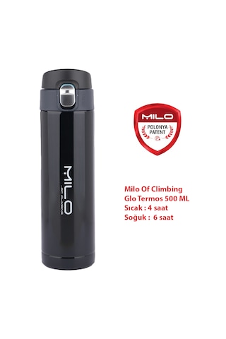 Milo Of Climbing Glo 500 Ml Çelik Termos Siyah