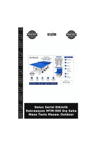 Delux Serisi Etkinlik Rekreasyon Mtm-900 Dış Saha Masa Tenis Masası Outdoor