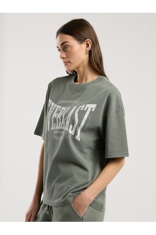 Everlast Authentic Boxing Wmn Oversize Haki Kadın Tişört Haki