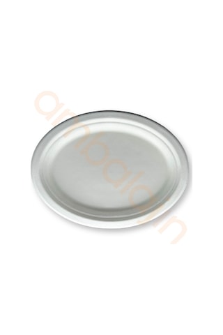 50 Adet Nature Ekolojik Karton Kağıt Tek Kullanımlık Oval Tabak - 20x26 Cm